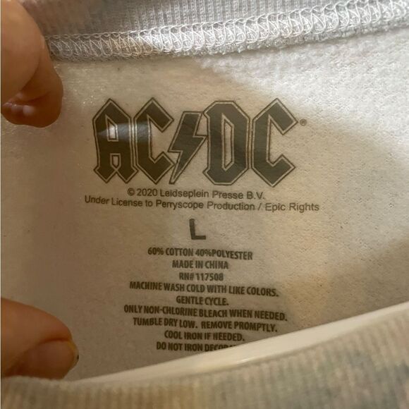 AC/DC Graphic Sweatshirt with Gray Design - Picture 3 of 5